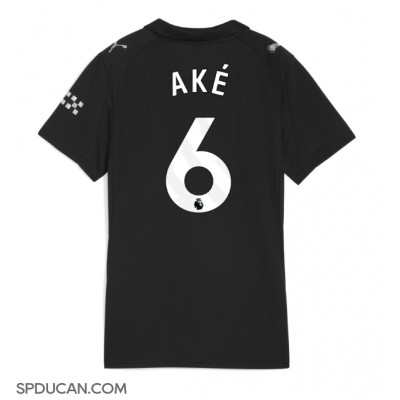 Zenski Nogometni Dres Manchester City Nathan Ake #6 Gostujuci 2025-26 Kratak Rukav Zenski Nogometni Dres Manchester City Nathan Ake #6 Gostujuci 2025-26 Kratak Rukav